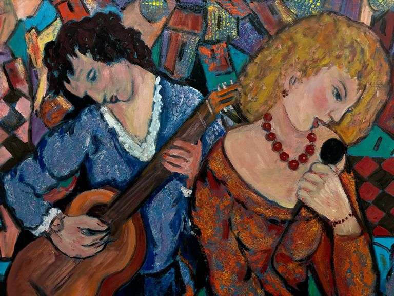 Intriguing Mixed-Media Original By Manor Shadian