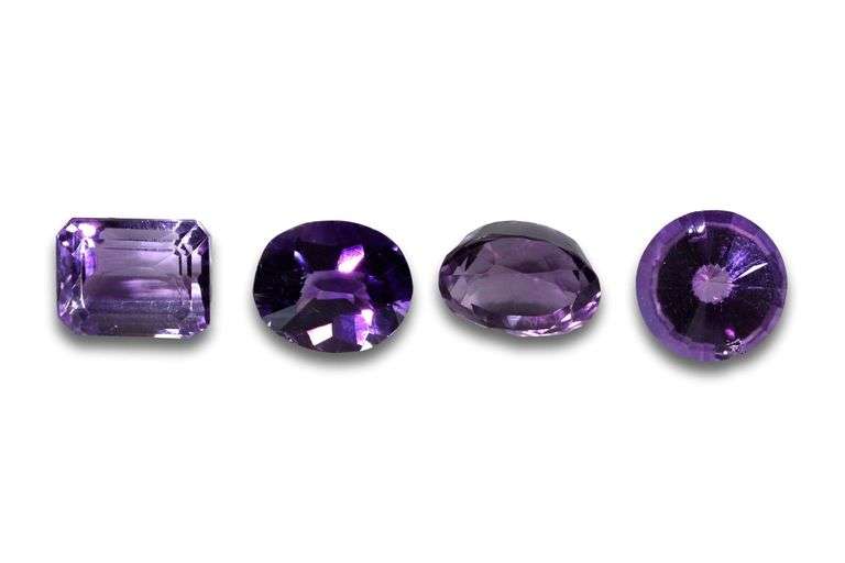Sparkling Natural Amethyst - Lot of 4