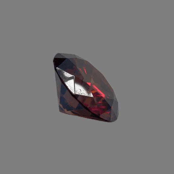 Dazzling Huge 10 Ct Dark Cinnamon Red Fire Moissanite Solitaire