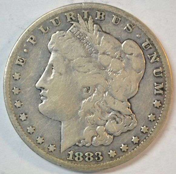Scarce key date 1883-CC Morgan Silver Dollar in circ