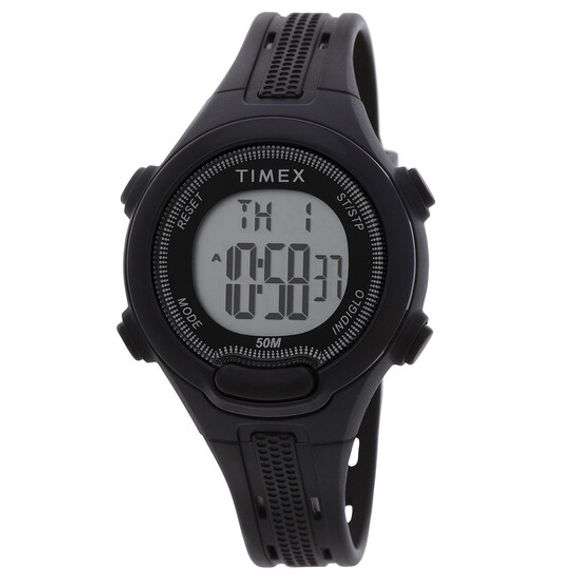 Timex DGTL Alarm Quartz Digital Ladies Sport Watch – Black Resin