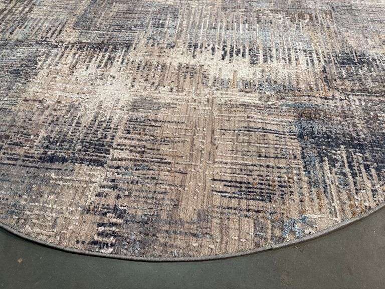 Decorative Modern Round Rug 8x8