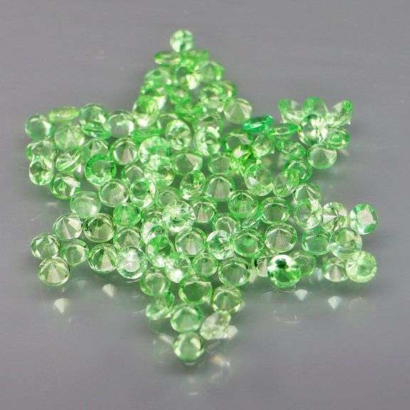 Rare collectors 3.24ct untreated spring green Tsavorite set!