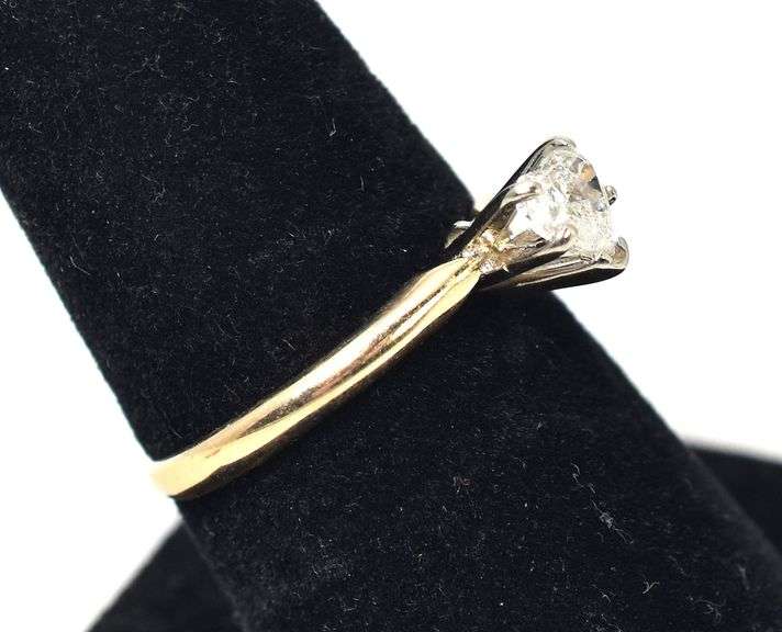 Brilliant 14K Yellow Gold Approx. 0.57CTW  Diamond Heart Ring