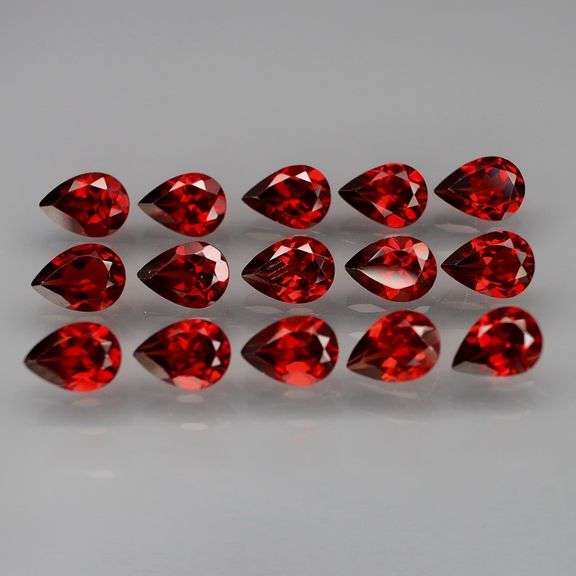 12.23ct set of 15 premium VS Mozambique garnets!