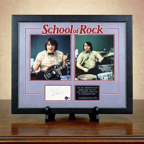 Jack Black Signed “School of Rock” Framed Display