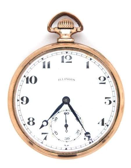 Nice Illinois Pocket Watch 21 Jewel Abe Lincoln Model