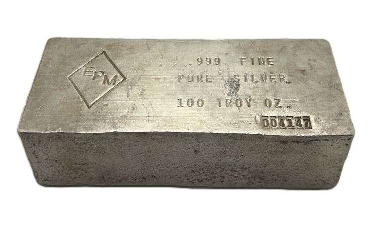 EPM Silver Bar 100 oz .999+ Fine