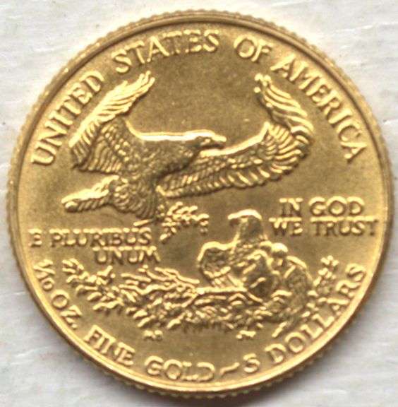 1986 USA 1/10 oz Gold Liberty $5 Coin – Uncirculated (UNC)