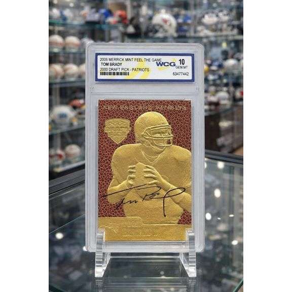 Tom Brady Gold Rookie Card Draft Pick Edition GEM Mint 10