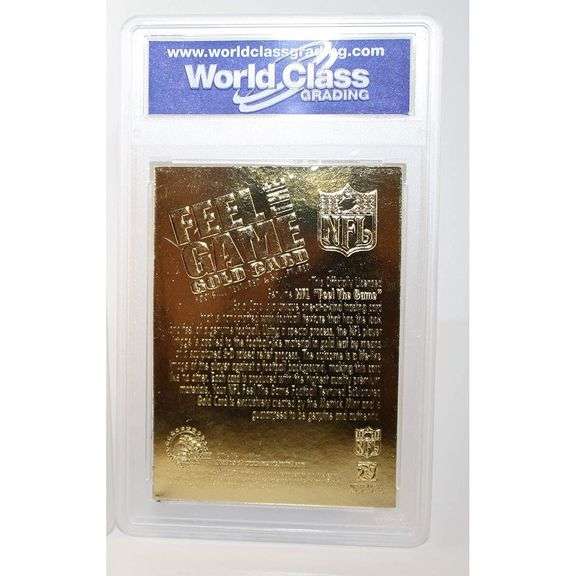 Peyton Manning 1998 Draft Pick Gold Card Gem Mint 10