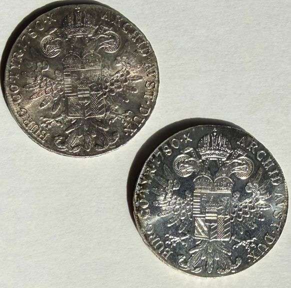 Two Unc Maria Teresa 1780 Talers