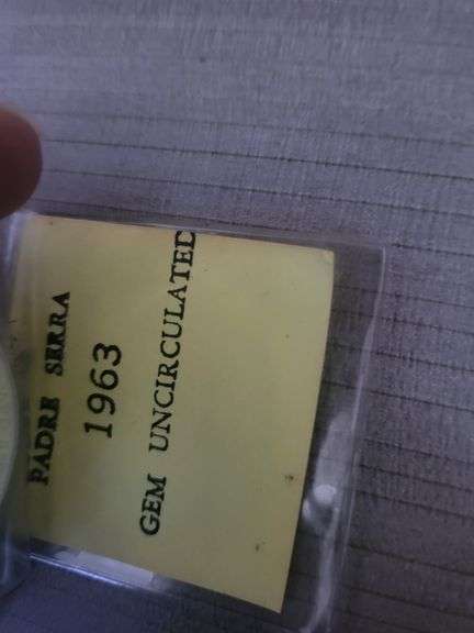 Very rare and collectable 1963 Padre Serra silver coin