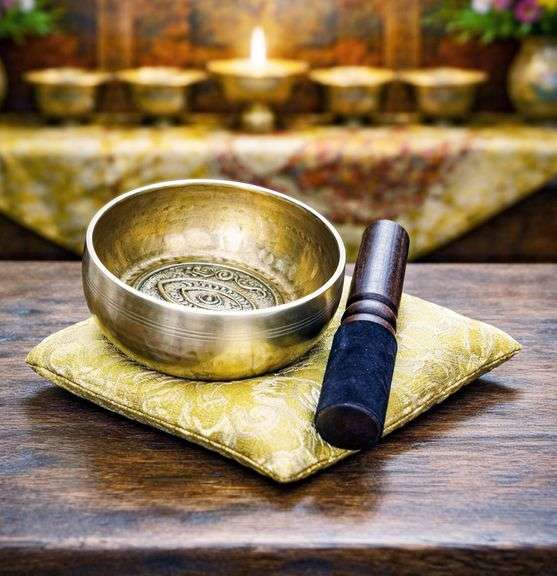 Handcrafted Tibetan Singing Bowl Set