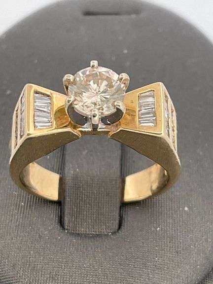 CERTIFIED BRAND NEW 14K YELLOW GOLD DIAMOND RING
