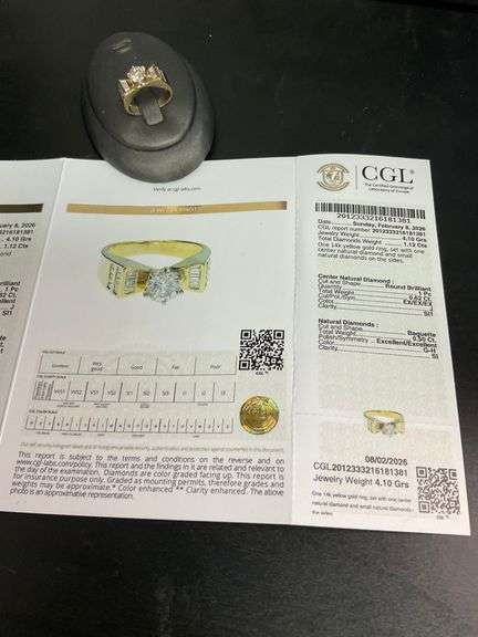CERTIFIED BRAND NEW 14K YELLOW GOLD DIAMOND RING