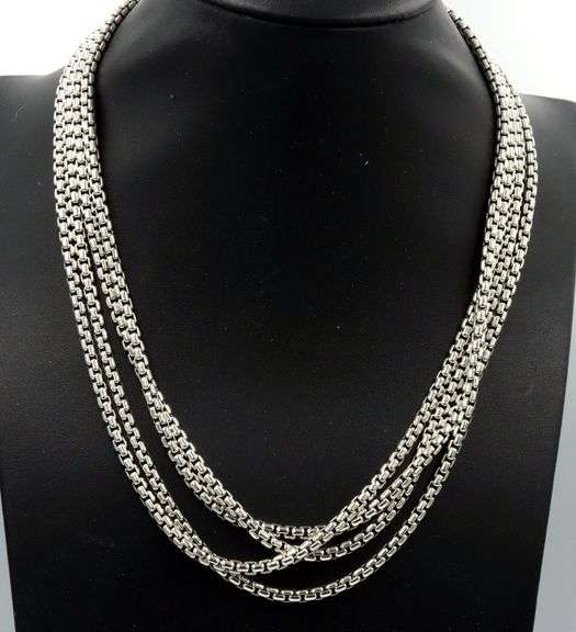 David Yurman box chain necklace 3.6mm