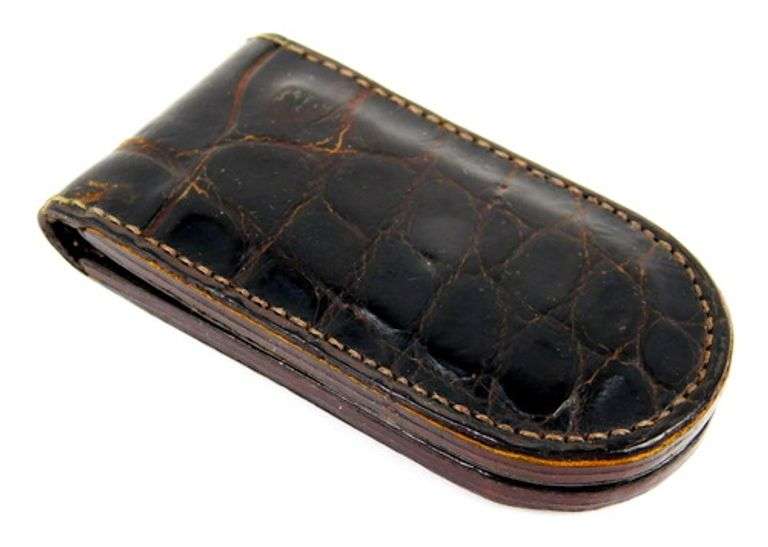 Men's Coach Alligator Leather Money Clip