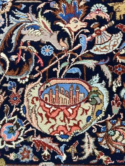 Handmade Pictorial Persian Kashmar 9.6x6.10