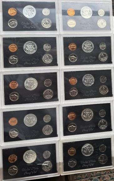 Eleven 1968-1970 US Proof Sets