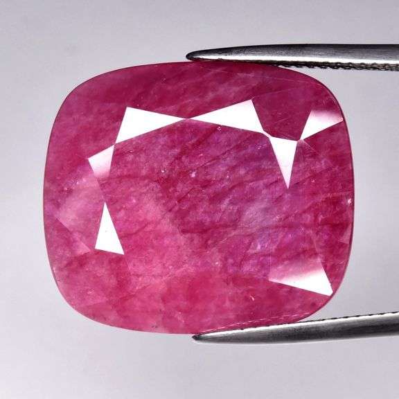 Huge! Highly expressive! 23.26ct pendant cut Tanzanian Ruby!