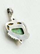 925 Sterling Silver Green Turquoise Pendant