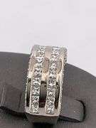 CERTIFIED 18K WHITE GOLD DIAMOND RING / BAND