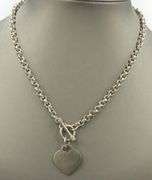 Vintage 925 Sterling silver necklace with heart shaped charm