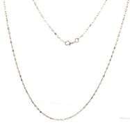 Italian 925 sterling silver beaded chain necklace