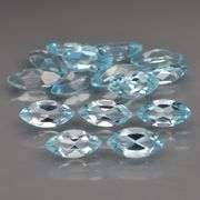 Brilliant! 9.10ct marquise cut Swiss blue Topaz set!