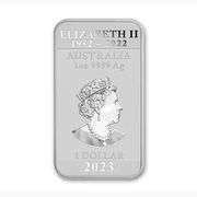 2023 1 oz. Australian Perth Mint Silver Dragon Bar