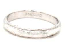 Nice New Old Stock 14K WG Wedding Band