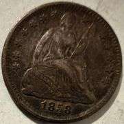 1858 Seated Half Dime