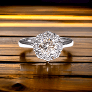 Beautiful 3.25 Ctw White Fire Moissanite Ring