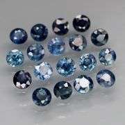 Heated only! 3.61ct pure ink blue Sapphire set from Madagascar