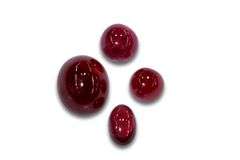 Exceptionally Fine Natural Ruby Cabochons