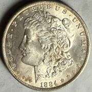 Frosty White BU 1884 O Morgan