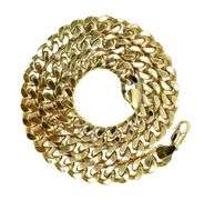 Huge  252.2 Gram 14 Kt Yellow Gold Plated Curb Link Necklace
