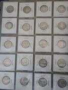 30 silver coin quarters various date