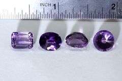 Sparkling Natural Amethyst - Lot of 4