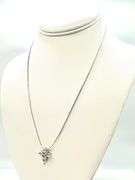 Sparkling 14 Kt White Ice Blue Gold Plated Moissanite Cross Pendant