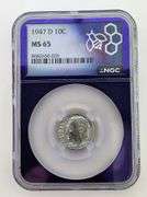 1947-D Roosevelt Dime, NGC MS65 "Trader Bea Slab"
