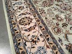 Fine Silk & Wool Kashan Rug 8x10