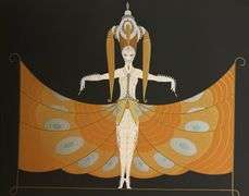 Erte "The Hindu Princess" Signed Limited Edition Serigraph Framed