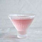 Pressed Clear Martini Glasses - Set of 4