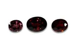 Exceptionally Fine Natural Rhodolite Garnet - Lot of 3