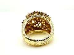 Dazzling 14 Kt. Gold Plate 10.75 Ctw Simulated Diamond Ring