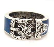 925 Sterling silver Gucci garden buckle belt cat ring