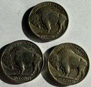 1915 1935 1938 D Slider Buffalo Nickels