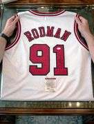 Autographed Dennis Rodman Chicago Basketball Jersey with COA